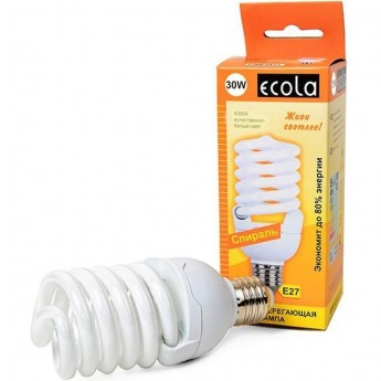 Люминесцентная лампа ECOLA SPIRAL FULL SLIM Z4SD25ECL Люминесцентная лампа ECOLA SPIRAL FULL SLIM Z4SD25ECL