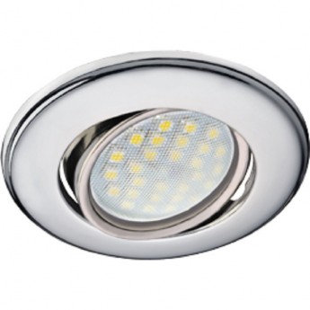 Светильник ECOLA MR16 DH03 GU5.3 встр. поворотный выпуклый (скрытый крепеж лампы) Хром 25x88 (кd74) Светильник ECOLA MR16 DH03 GU5.3 встр. поворотный выпуклый (скрытый крепеж лампы) Хром 25x88 (кd74)