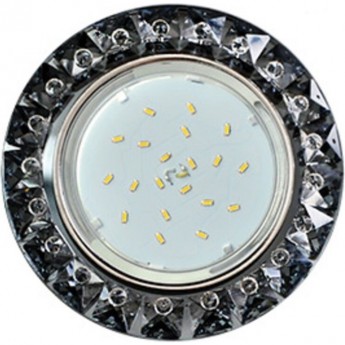 Встраиваемый светильник ECOLA GX53 H4 GLASS FQ53RGECB черный, хром Встраиваемый светильник ECOLA GX53 H4 GLASS FQ53RGECB черный, хром